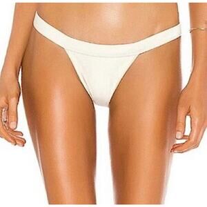 Tularosa Kenny Bikini Swimsuit Bottom Ivory Cream White Women's XL NWT